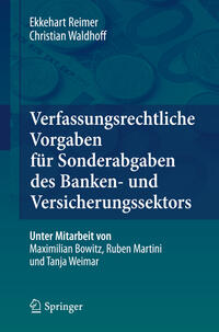 Vorderes Coverbild Verfassungsrechtliche Vorgaben für Sonderabgaben des Banken- und Versicherungssektors