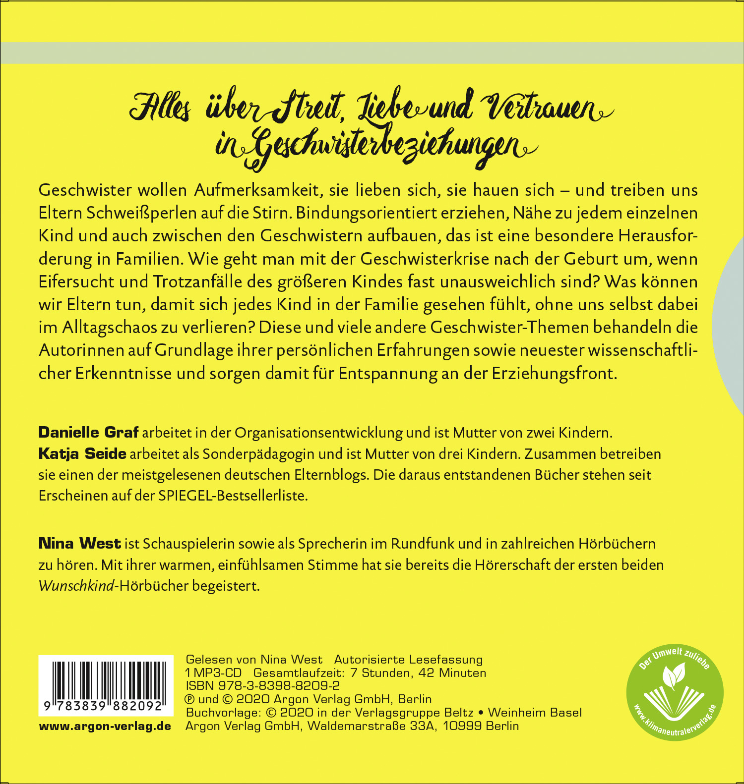 Rückseitencover Das gewünschteste Wunschkind aller Zeiten treibt mich in den Wahnsinn
