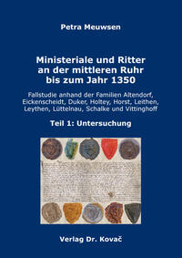 Vorderes Coverbild Ministeriale und Ritter an der mittleren Ruhr bis zum Jahr 1350