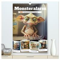 Vorderes Coverbild Monsteralarm. Die Invasion der kleinen Quälgeister (hochwertiger Premium Wandkalender 2025 DIN A2 hoch), Kunstdruck in Hochglanz