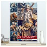 Vorderes Coverbild Wikinger-Fantasy. Wilde Krieger aus dem Norden (hochwertiger Premium Wandkalender 2026 DIN A2 hoch), Kunstdruck in Hochglanz