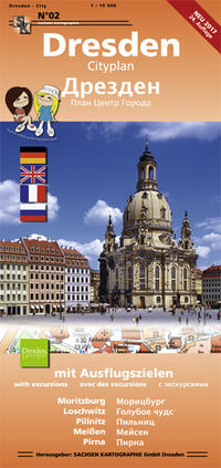 Vorderes Coverbild Dresden-Cityplan