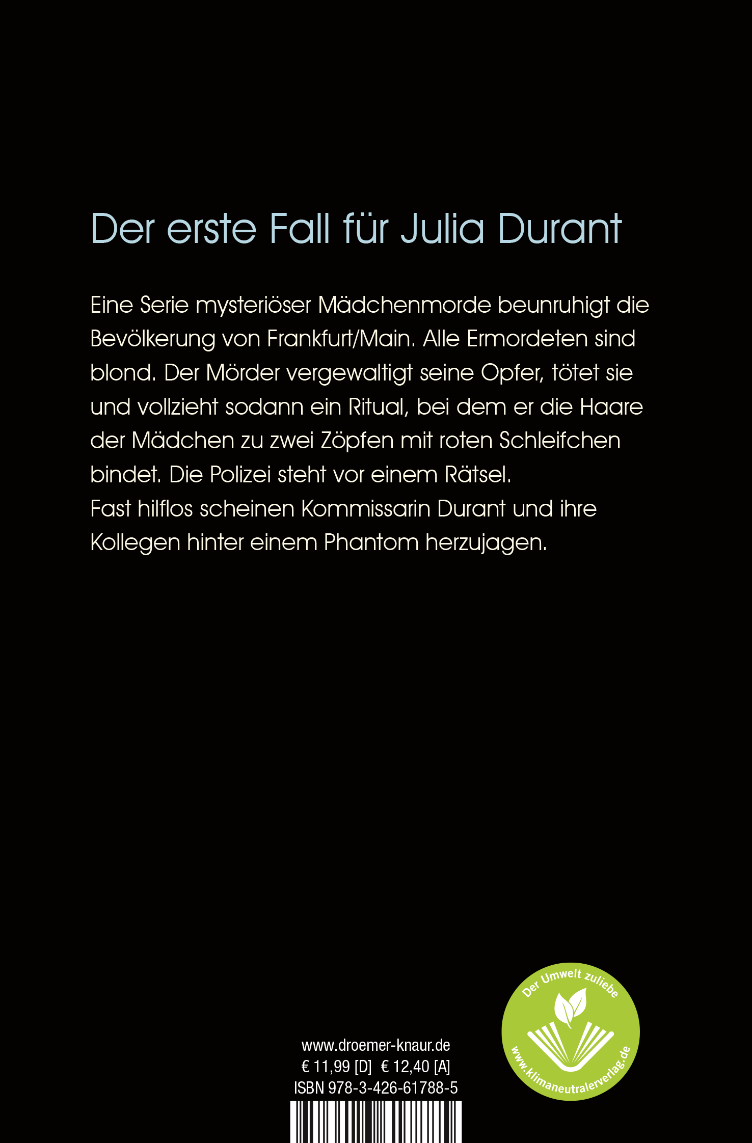 Rückseitencover Jung, blond, tot