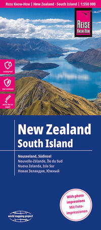 Vorderes Coverbild Reise Know-How Landkarte Neuseeland, Südinsel (1:550.000)