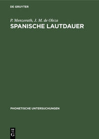 Vorderes Coverbild Spanische Lautdauer