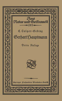 Vorderes Coverbild Gerhart Hauptmann