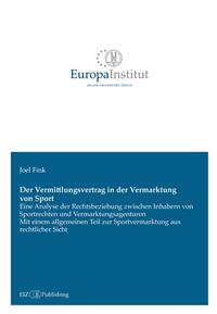 Vorderes Coverbild Der Vermittlungsvertrag in der Vermarktung von Sport