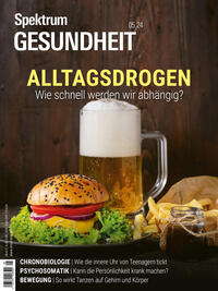 Vorderes Coverbild Spektrum Gesundheit 5/2024 Alltagsdrogen