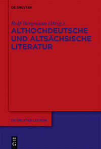 Vorderes Coverbild Althochdeutsche und altsächsische Literatur