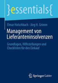 Vorderes Coverbild Management von Lieferanteninsolvenzen