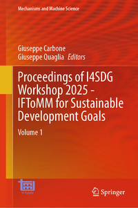 Vorderes Coverbild Proceedings of I4SDG Workshop 2025 - IFToMM for Sustainable Development Goals