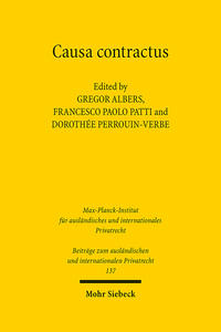 Vorderes Coverbild Causa contractus