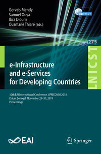 Vorderes Coverbild e-Infrastructure and e-Services for Developing Countries