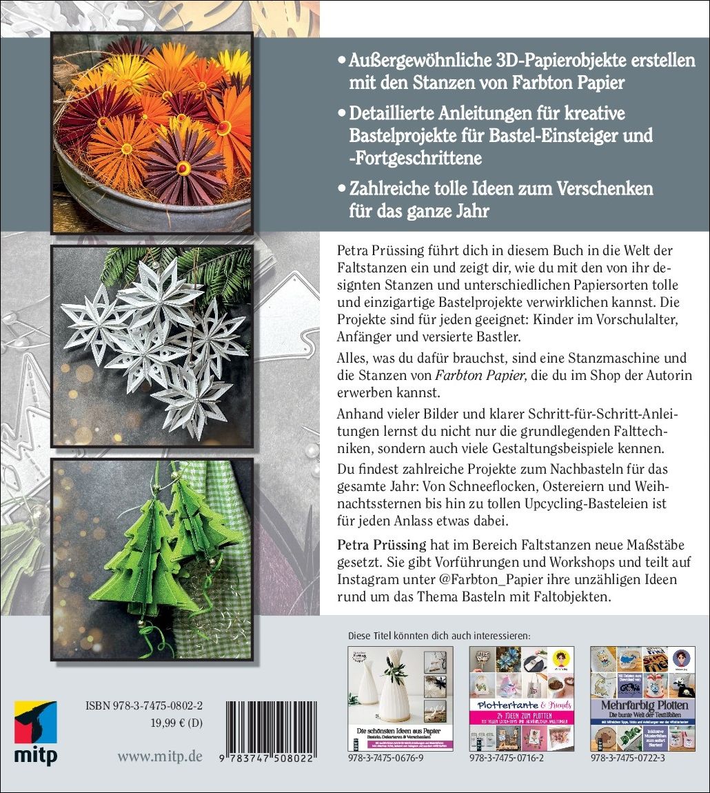 Rückseitencover Basteln mit Stanzen