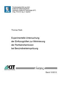 Vorderes Coverbild Experimentelle Untersuchung der Einflussgrößen zur Minimierung der Partikelrohemission bei Benzindirekteinspritzung