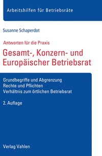 Vorderes Coverbild Gesamt-, Konzern- und Europäischer Betriebsrat