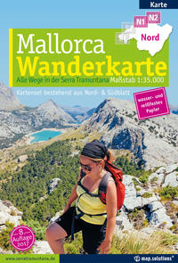Vorderes Coverbild Mallorca - Wanderkarte 1:35.000 (Kartenset mit Nord + Süd-Blatt)