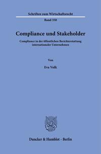 Vorderes Coverbild Compliance und Stakeholder.