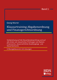 Vorderes Coverbild Klausurtraining Abgabenordnung und Finanzgerichtsordnung