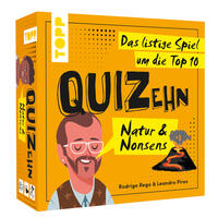 Vorderes Coverbild QUIZehn – Natur & Nonsens. Das listige Spiel um die Top 10