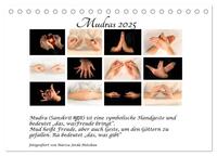 Vorderes Coverbild Mudras / 2025 (Tischkalender 2025 DIN A5 quer), CALVENDO Monatskalender