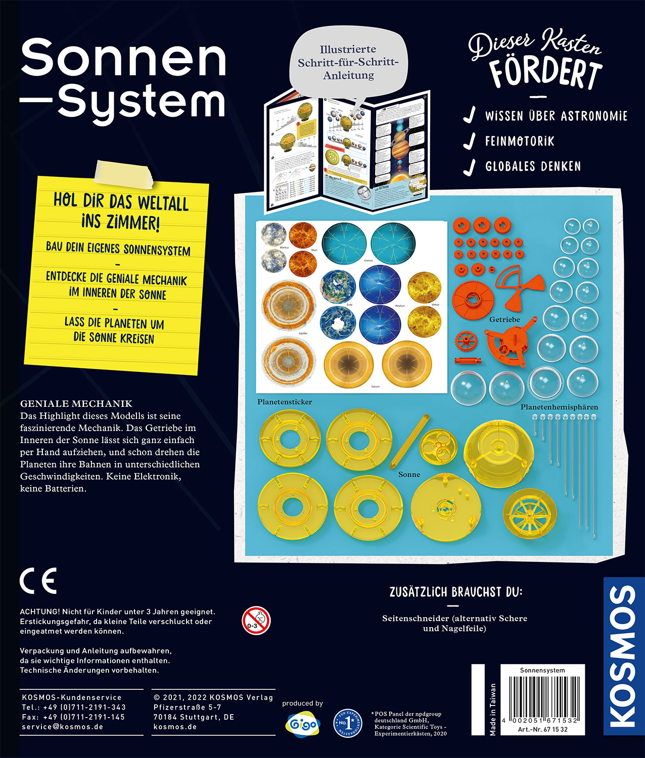 Rückseitencover Sonnensystem