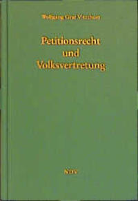 Vorderes Coverbild Petitionsrecht und Volksvertretung
