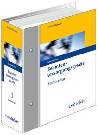 Vorderes Coverbild Beamtenversorgungsgesetz