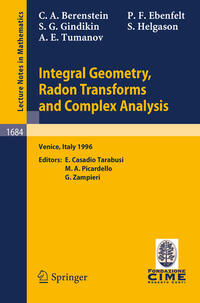 Vorderes Coverbild Integral Geometry, Radon Transforms and Complex Analysis