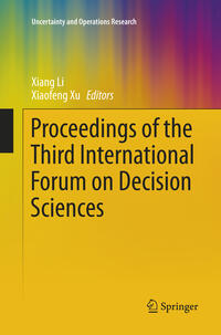 Vorderes Coverbild Proceedings of the Third International Forum on Decision Sciences