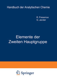 Vorderes Coverbild Elemente der ?weiten Hauptgruppe