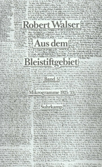 Vorderes Coverbild Aus dem Bleistiftgebiet. Mikrogramme aus den Jahren 1924–1933