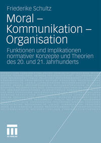 Vorderes Coverbild Moral – Kommunikation – Organisation
