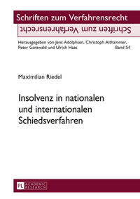 Vorderes Coverbild Insolvenz in nationalen und internationalen Schiedsverfahren