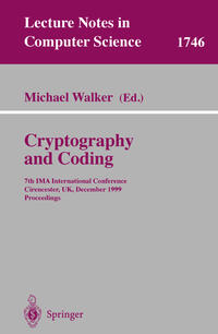 Vorderes Coverbild Cryptography and Coding