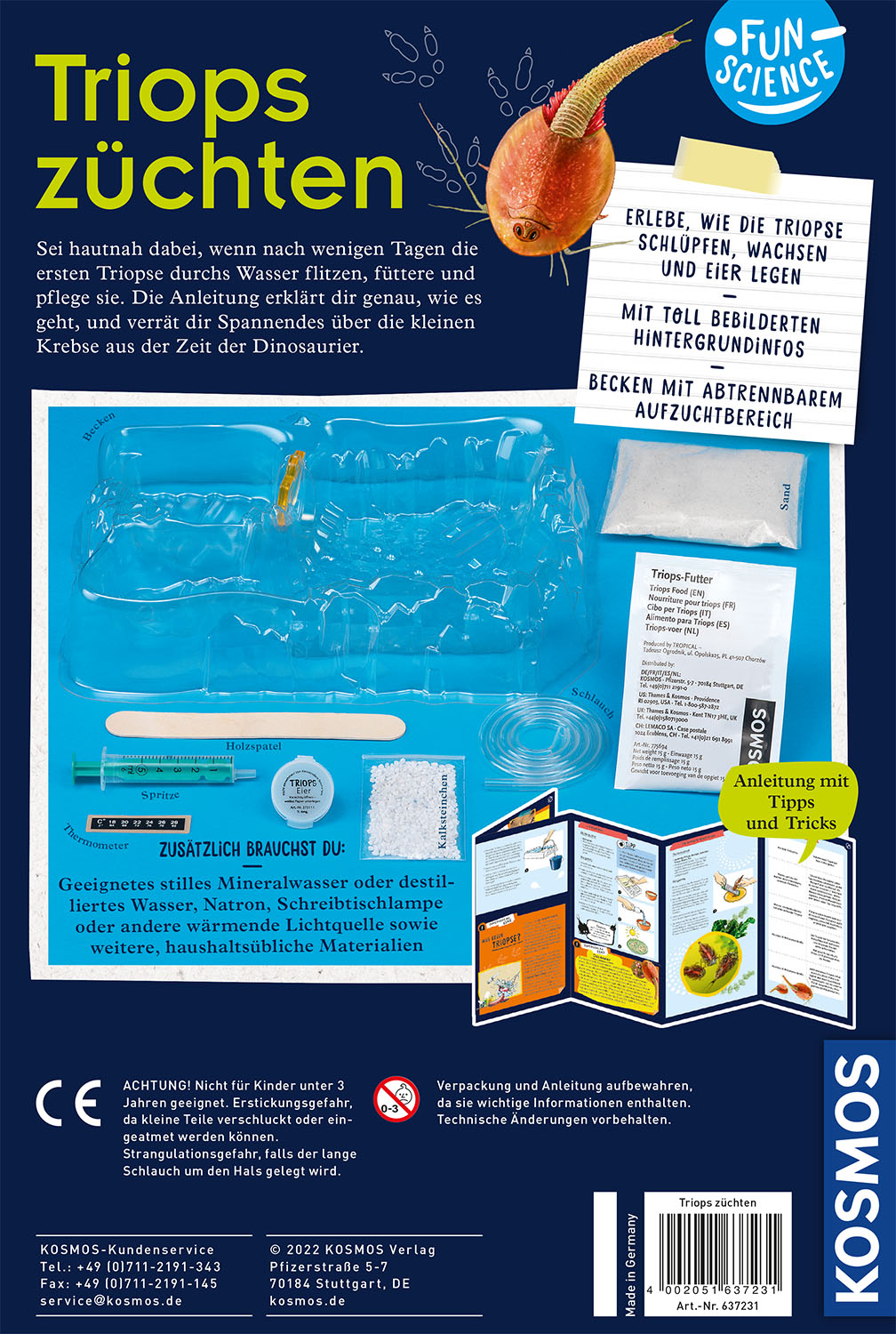Rückseitencover Fun Science Triops züchten