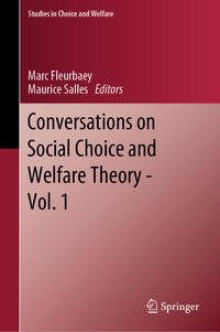 Vorderes Coverbild Conversations on Social Choice and Welfare Theory - Vol. 1