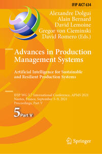 Vorderes Coverbild Advances in Production Management Systems. Artificial Intelligence for Sustainable and Resilient Production Systems