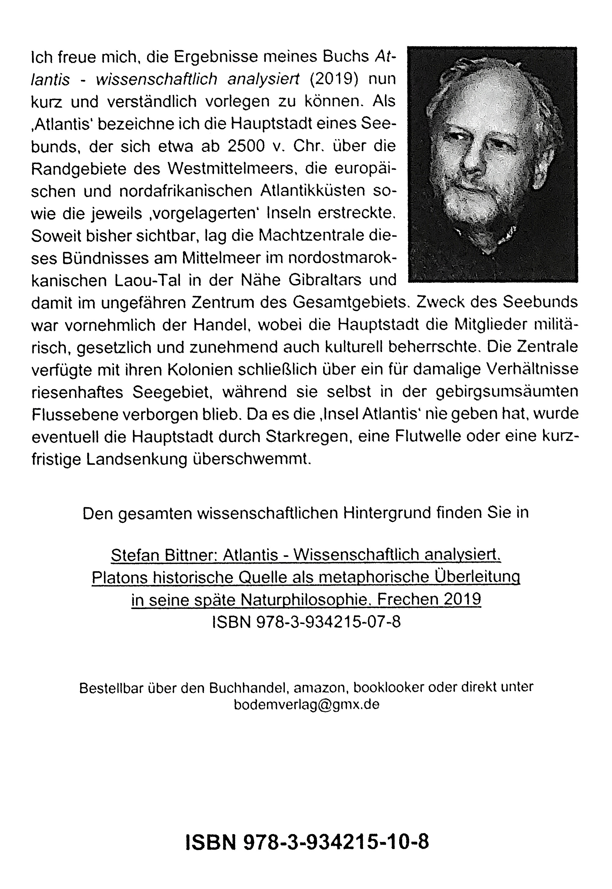 Rückseitencover Atlantis. Siedlung - Seebund - Supermacht