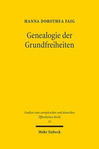 Vorderes Coverbild Genealogie der Grundfreiheiten
