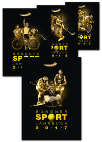 Vorderes Coverbild Kombiangebot Bündner Sport Jahrbuch 2014, 2015, 2016 und 2017