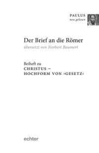 Vorderes Coverbild Christus - Hochform von ›Gesetz‹, Beiheft