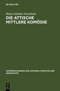 Vorderes Coverbild Die attische Mittlere Komödie