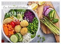 Vorderes Coverbild Vegane Bowls - Eine Schüssel voller Geschmack (Tischkalender 2025 DIN A5 quer), CALVENDO Monatskalender