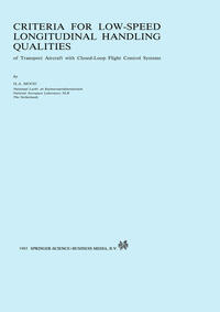 Vorderes Coverbild Criteria for Low-Speed Longitudinal Handling Qualities