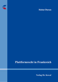 Vorderes Coverbild Plattformrecht in Frankreich