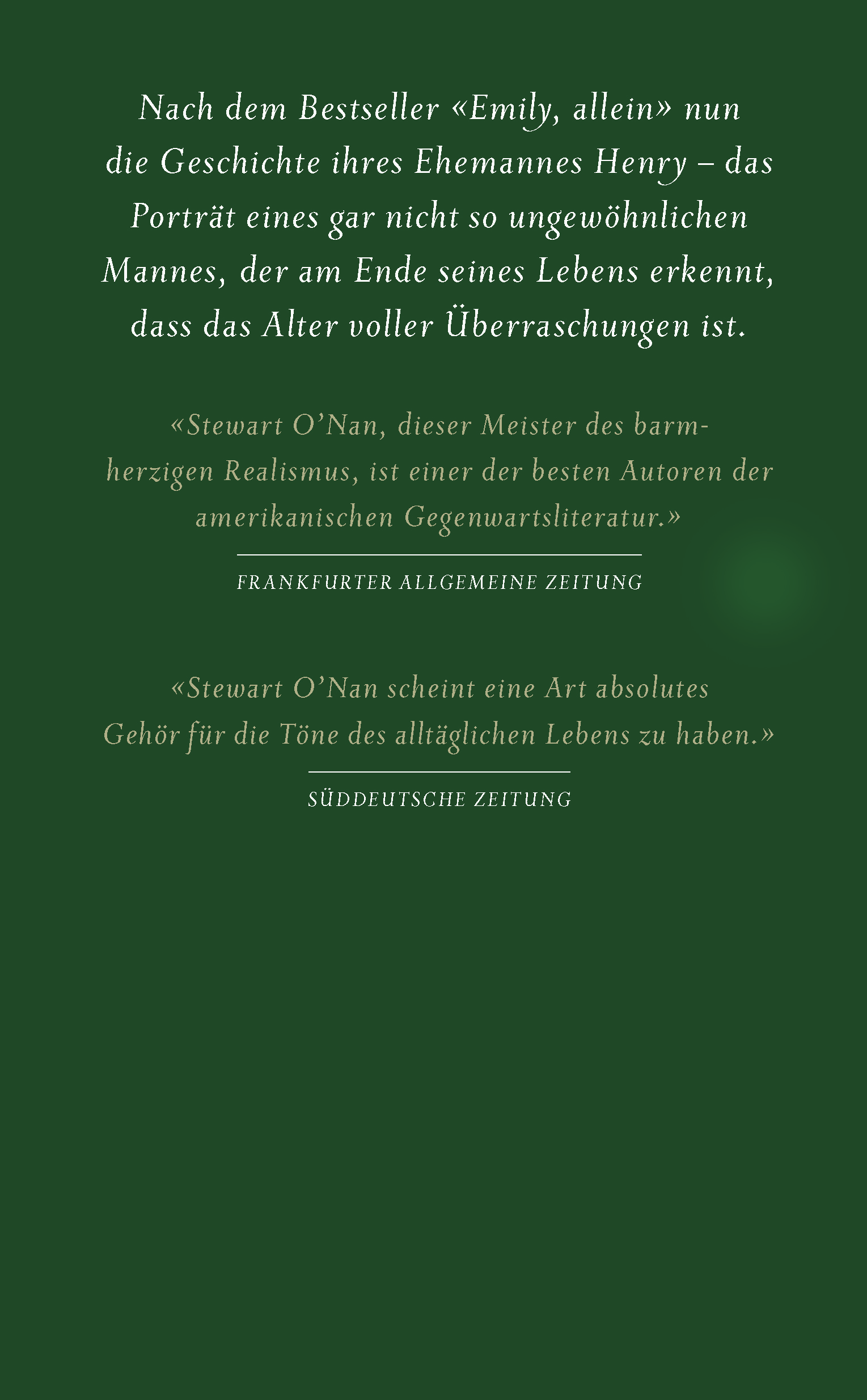 Rückseitencover Henry persönlich