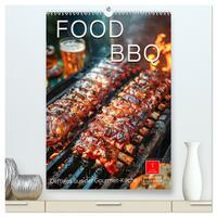 Vorderes Coverbild Food BBQ - Deftiges aus der Gourmet-Küche (hochwertiger Premium Wandkalender 2025 DIN A2 hoch), Kunstdruck in Hochglanz