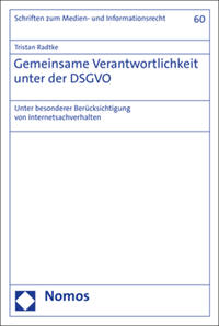 Vorderes Coverbild Gemeinsame Verantwortlichkeit unter der DSGVO