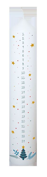 Vorderes Coverbild Adventskalenderkerze Tannenzweig
